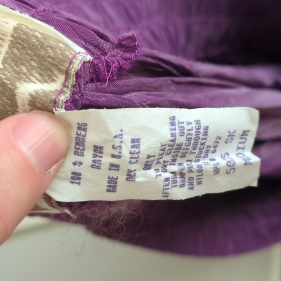 Purple broomstick skirt from Longhorn by Niver Western Wear - Picture 3 of 3